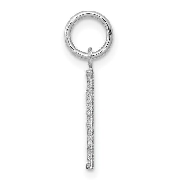 Sterling Silver, Varsity Collection, Small D/C Pendant, Number 1 - Picture 2 of 5